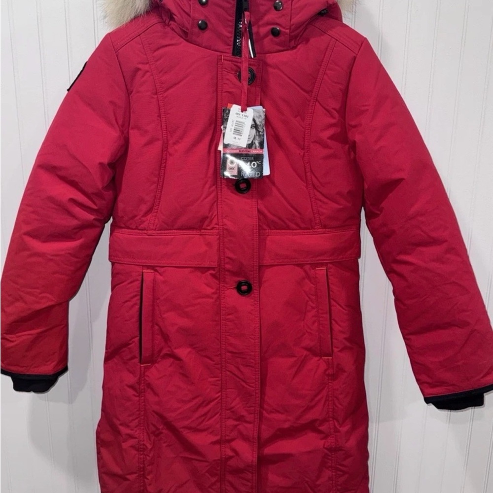 Outdoor Survival Canada Women’s M Nuaja Red Alert -40C/F  Down Parka NWT
